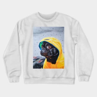 Raincoat Pug Crewneck Sweatshirt